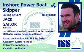 Patenty motorowodne ISSA International Sailing Schools Association