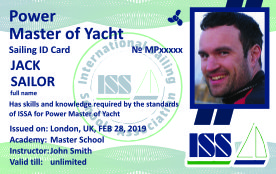 Patenty motorowodne ISSA International Sailing Schools Association